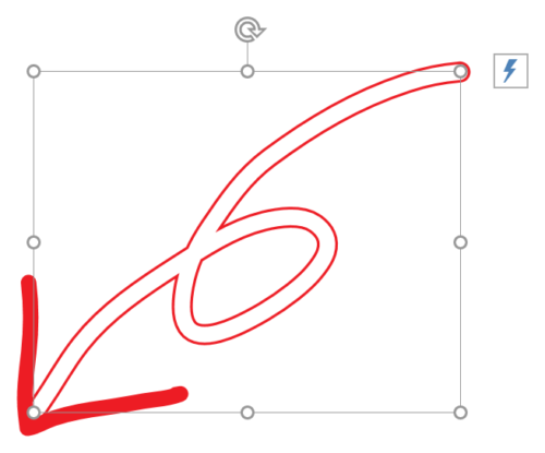 Powerpointで くるりん矢印 を赤ペンで描く方法 Ppdtp